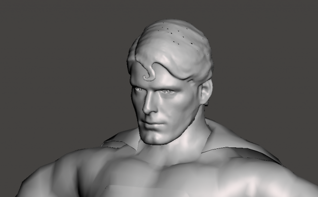 superman christopher reeve with solitude fortress base 3D Print Model .c4d .max .obj .3ds .fbx .stl .blend 
