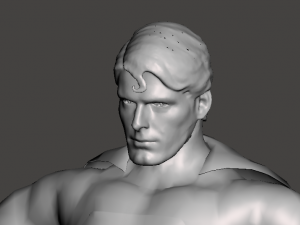 superman christopher reeve with solitude fortress base 3D Print Model