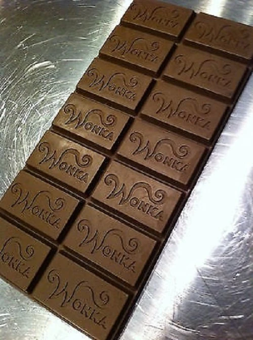 wonka bar chocolate mold inspired from the original movie 1971 3D Print Model .c4d .max .obj .3ds .fbx .stl .blend 