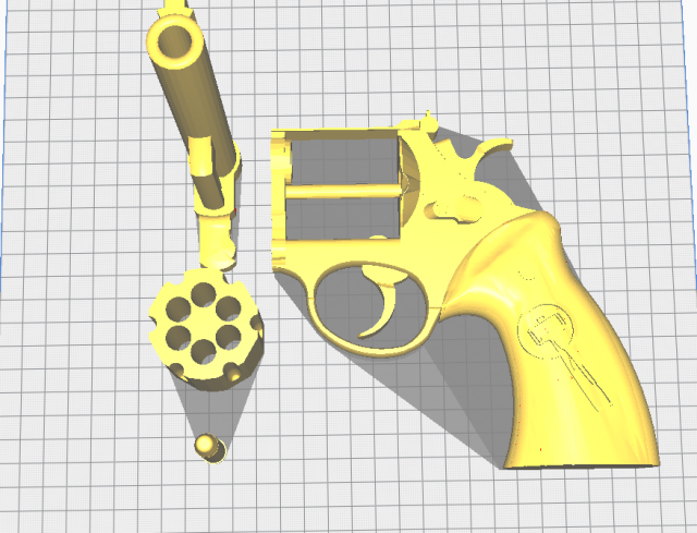 sledge hammer series inspired magnum 44 3D Принт Модель .c4d .max .obj .3ds .fbx .stl .blend 