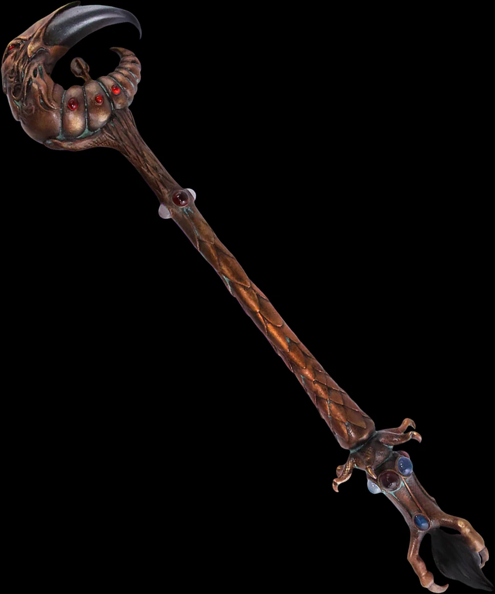 The dark crystal inspired emperors scepter real scale 3D Print Model .c4d .max .obj .3ds .fbx .stl .blend 