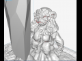 aughra the dark crystal inspired figure with base 3D-printmodel