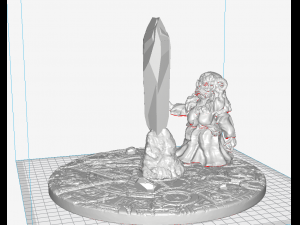 aughra the dark crystal inspired figure with base Modèles 3D en vedette