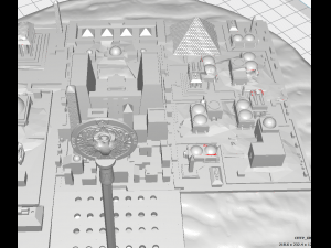 indiana jones raiders of the lost ark inspired tanis city room map for 375 action figures 3D 프린트 모델