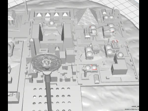indiana jones raiders of the lost ark inspired tanis city room map for 375 action figures 3D Print Model
