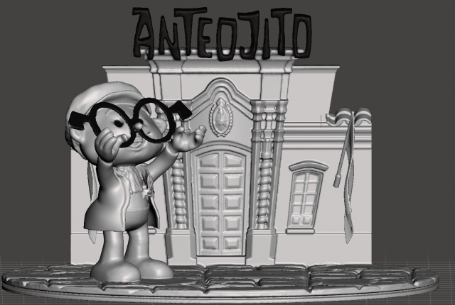 inspired figure of anteojito from the creation of garcia ferre in argentina 3D 프린트 모델 .c4d .max .obj .3ds .fbx .stl .blend 
