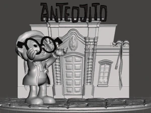 натхненна фігура Антеохіто від творіння Гарсіа Ферре в Аргентині 3D Принт Модель