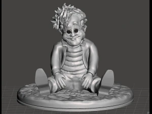 Карикатурна фігура натхненна Берні Ломаксом із вихідних у Берні 2 з основою 3D Принт Модель