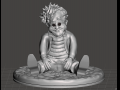 bernie lomax inspired caricature figure from weekend at bernies 2 with base 3D-printmodel
