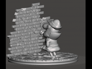 inspector clouseau searching clues and the pink panther with bases 3D 打印模型