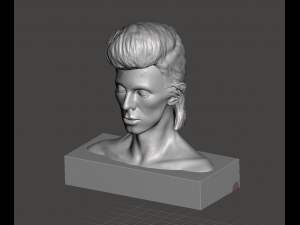 david bowie aladdin sane inspired bust 3Dプリントモデル