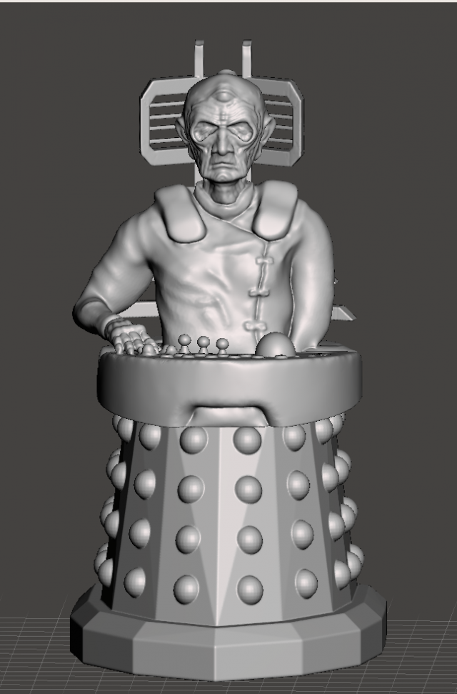 inspired doctor who dalek emperor davros Modello di stampa 3D .c4d .max .obj .3ds .fbx .stl .blend 