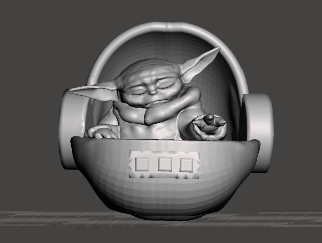 inspired from the ney series the madalorian baby yoda version 2 Modèles 3D en vedette .c4d .max .obj .3ds .fbx .stl .blend 