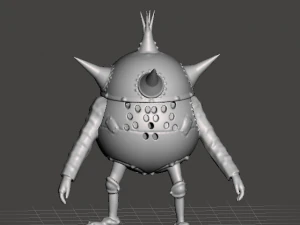 インスピレーションを得た迷宮ゴブリン爆弾 1986 作：ジム・ヘンソン 何かにぶつかった はい いいえ 3Dプリントモデル