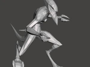 inspirado ben 10 xlr8 alien low poly Modelo de Impressão 3D