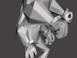 inspired ben 10 four arms alien low poly 3D Print Model