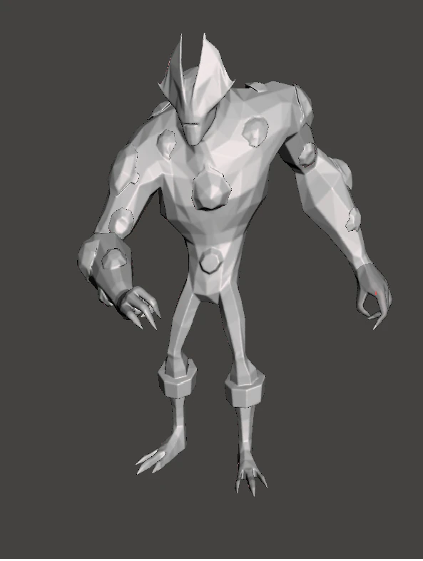 inspired ben 10 eye guy alien low poly 3D Print Model .c4d .max .obj .3ds .fbx .stl .blend 