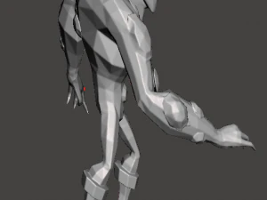 inspired ben 10 eye guy alien low poly 3D Print Model