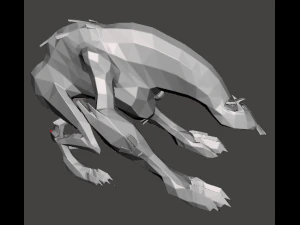 inspir&eacute; ben 10 jeune wildmutt alien low poly Modèles 3D en vedette