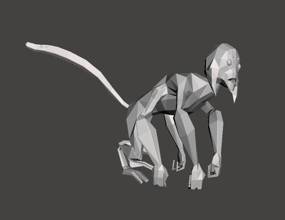 inspired ben 10 spidermonkey alien low poly 3D Print Model .c4d .max .obj .3ds .fbx .stl .blend