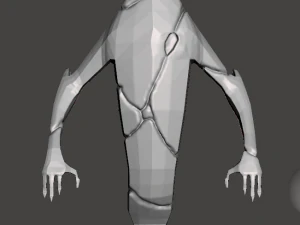 inspir&eacute; ben 10 ghostfreak alien low poly Modèles 3D en vedette