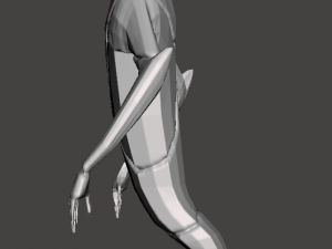 inspired ben 10 ghostfreak alien low poly 3D 打印模型