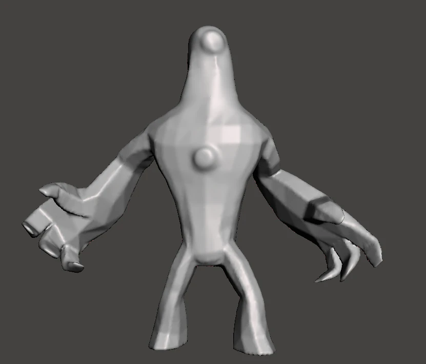inspired ben 10 upgrade alien low poly 3D Print Model .c4d .max .obj .3ds .fbx .stl .blend 