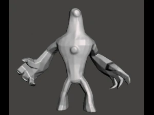 inspired ben 10 upgrade alien low poly 3D Print Model