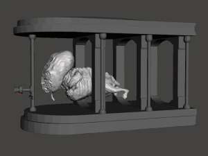 inspirado no filme de David Lynch Dune a c&aacute;psula de transporte para o Dune Guild Navigator Modelo de Impressão 3D