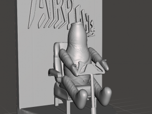 inspired from the 1980 movie airplane otto the inflatable autopilot 3D Print Model