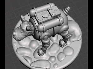 inspired figure of milou from the book and series tintin and the explorers on the moon 3D Print Model