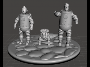 inspired scene from the book and series tintin and the explorers on the moon 3D Print Model