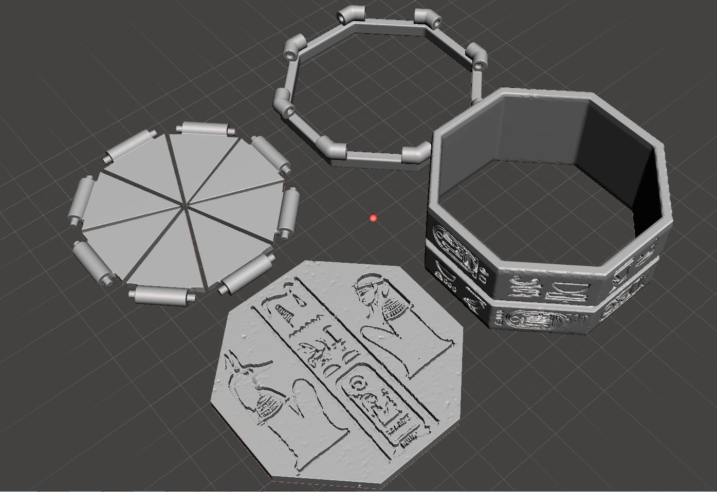 inspired box key from the 1999 movie the mummy the key hamunaptra version 1 3D Print Model .c4d .max .obj .3ds .fbx .stl .blend 
