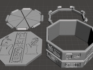 inspired box key from the 1999 movie the mummy the key hamunaptra version 1 Modèles 3D en vedette