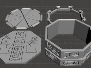 inspired box key from the 1999 movie the mummy the key hamunaptra version 1 3D Print Model