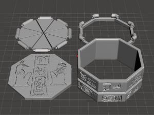 inspired box key from the 1999 movie the mummy the key hamunaptra version 1 Modèles 3D en vedette