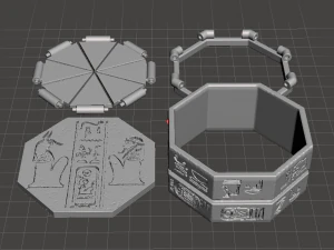 inspired box key from the 1999 movie the mummy the key hamunaptra version 1 3D Print Model