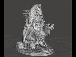 натхненний фільмом 2004 року нічне село Шьямалан, фігура монстра з основою 3D Принт Модель