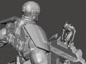 inspired scene from xmen wolverine sentinel attack 3D Print Model