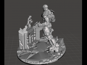 inspired scene from xmen wolverine sentinel attack 3D Print Model