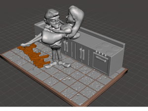 inspired scene from the intro of the series bewitched 3D Print Model