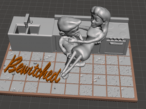 inspired scene from the intro of the series bewitched Modelo de impresión 3D