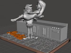 inspired scene from the intro of the series bewitched 3D Print Model