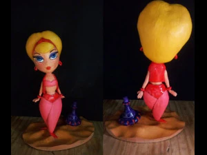 Ge&iuml;nspireerde sc&egrave;ne uit de serie i drEam van Jeannie 3D printmodel