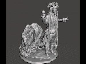 inspired in the 1986 movie labyrinth jareth the goblin king version 1 3D-Druckmodell
