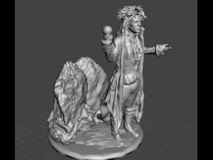 inspired in the 1986 movie labyrinth jareth the goblin king version 1 3D Print Model