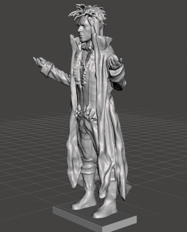 inspired in the 1986 movie labyrinth jareth the goblin king version 2 3Dプリントモデル .c4d .max .obj .3ds .fbx .stl .blend 