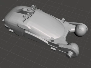 ge&iuml;nspireerde Blade Runner-politieauto uit de originele film uit 1982 3D printmodel