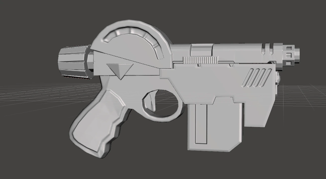 inpired judge dredd lawgiver 3D Print Model .c4d .max .obj .3ds .fbx .stl .blend 