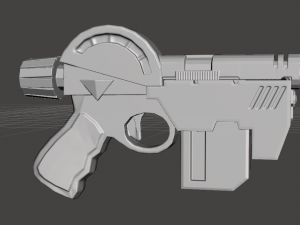 inpired judge dredd lawgiver 3D 打印模型